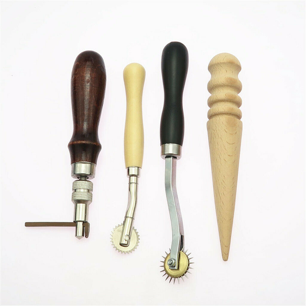 31 piece leather tool DIY hand stitching kit with Groover Awl