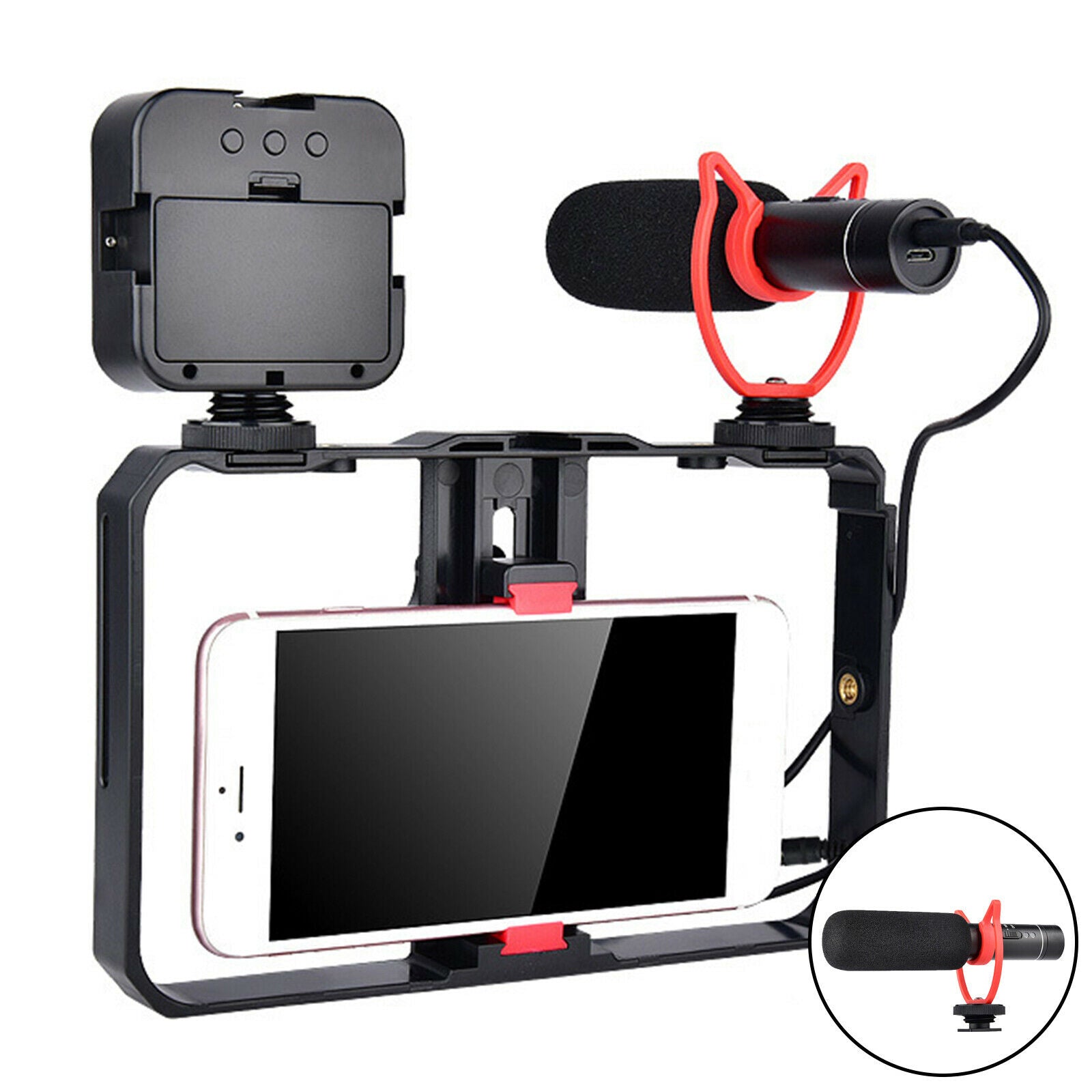 Shotgun Microphone Mic Set with for Camera DSLR Camcorder Vlogging Laptop