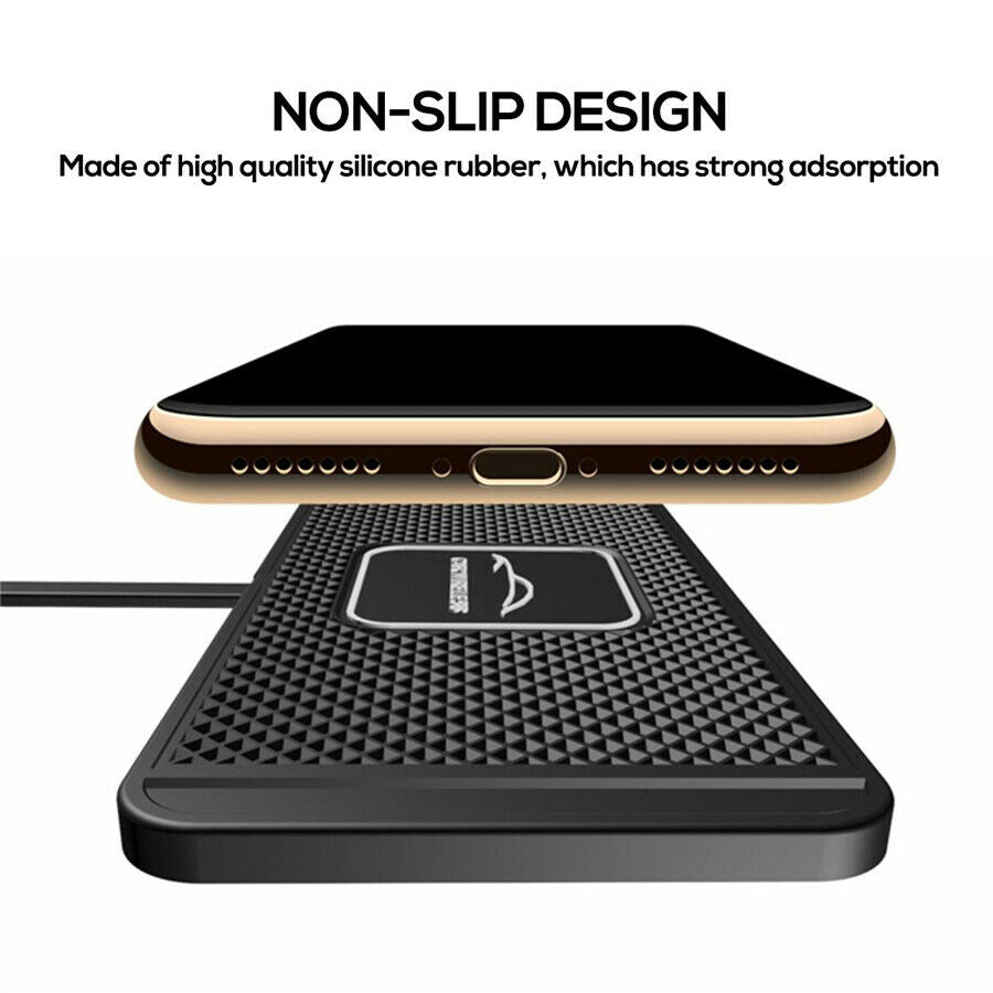 5W 7.5W 10W QI Wireless Charger Board Pad Non-slip Mat Phone Holder Universal