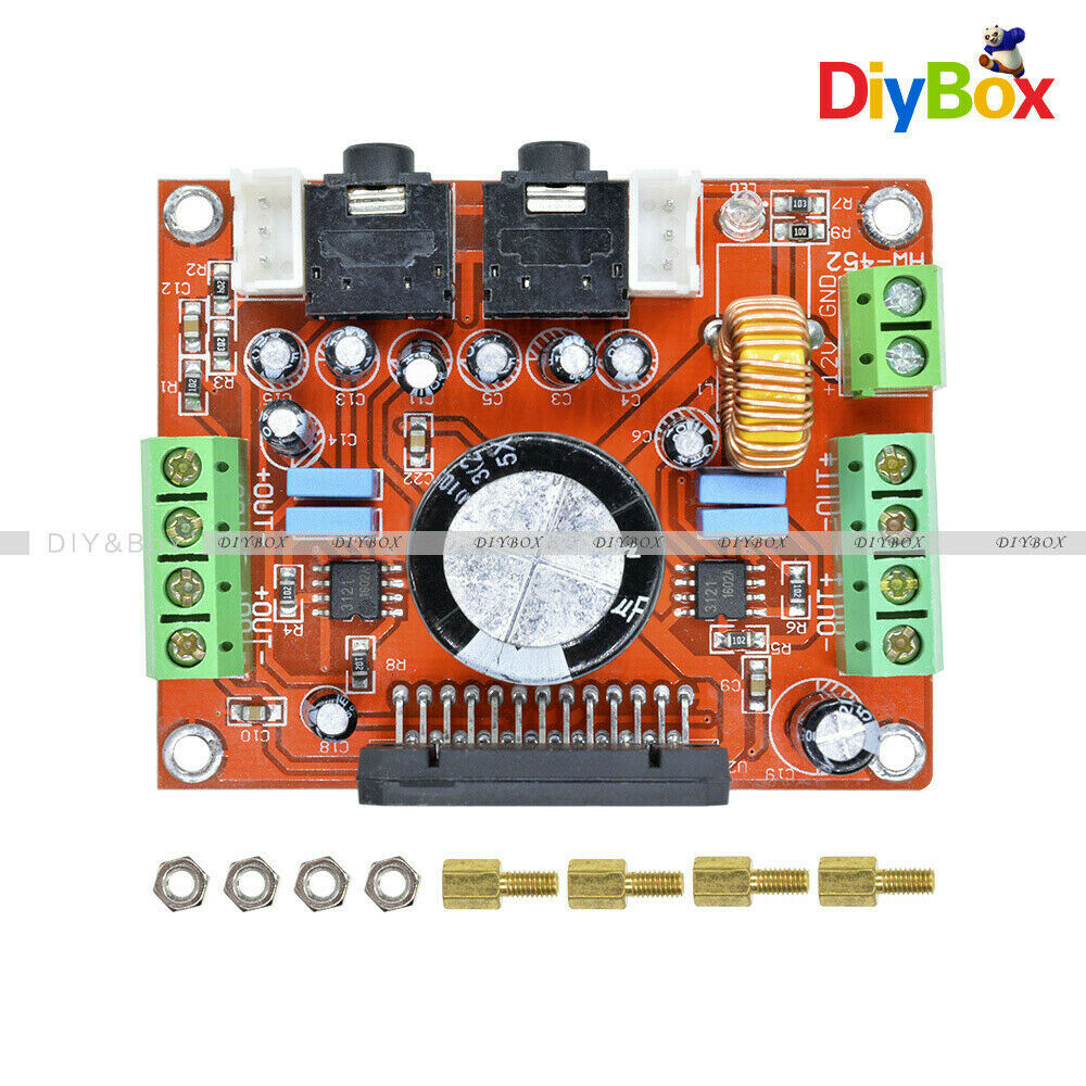 4X50W DC 12V Audio Power Amplifier Board Module With BA3121 Denoiser TDA7850