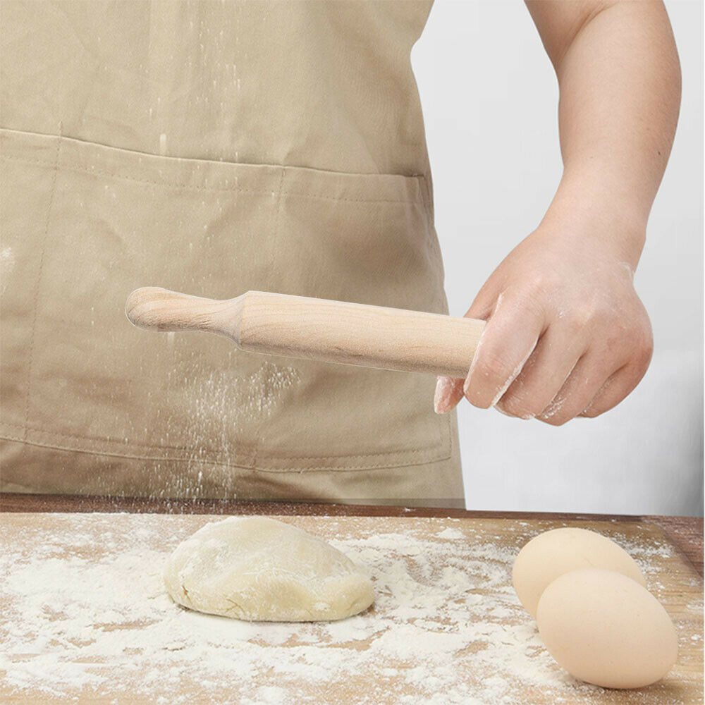 Home Indoor Kitchen Baking Cooking Decor Tools Wooden Cake Fondant Rolling Pin