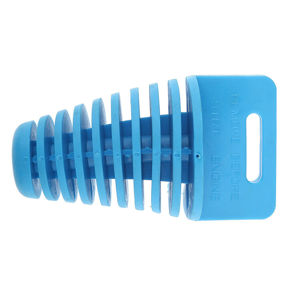 Exhaust Pipe Muffler Wash Plug Bung Cleaner Motorbike ATV Dirt Bike Blue