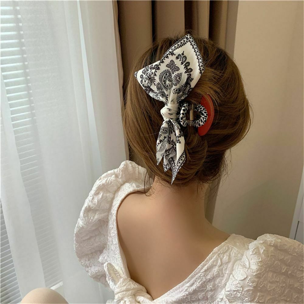 Tools Hairstyle Hair Clips Big Heart Hair Claws Barrettes Chiffon Hairpins