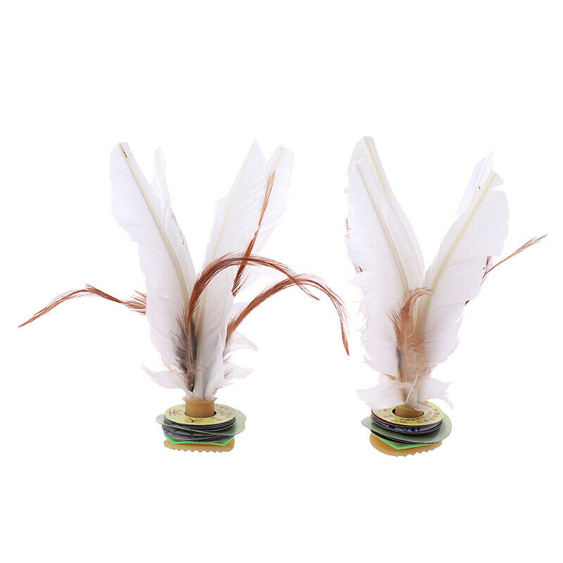2pc China Jianzi Feather Shuttlecock For Fitness Entertainment Physical E.l8