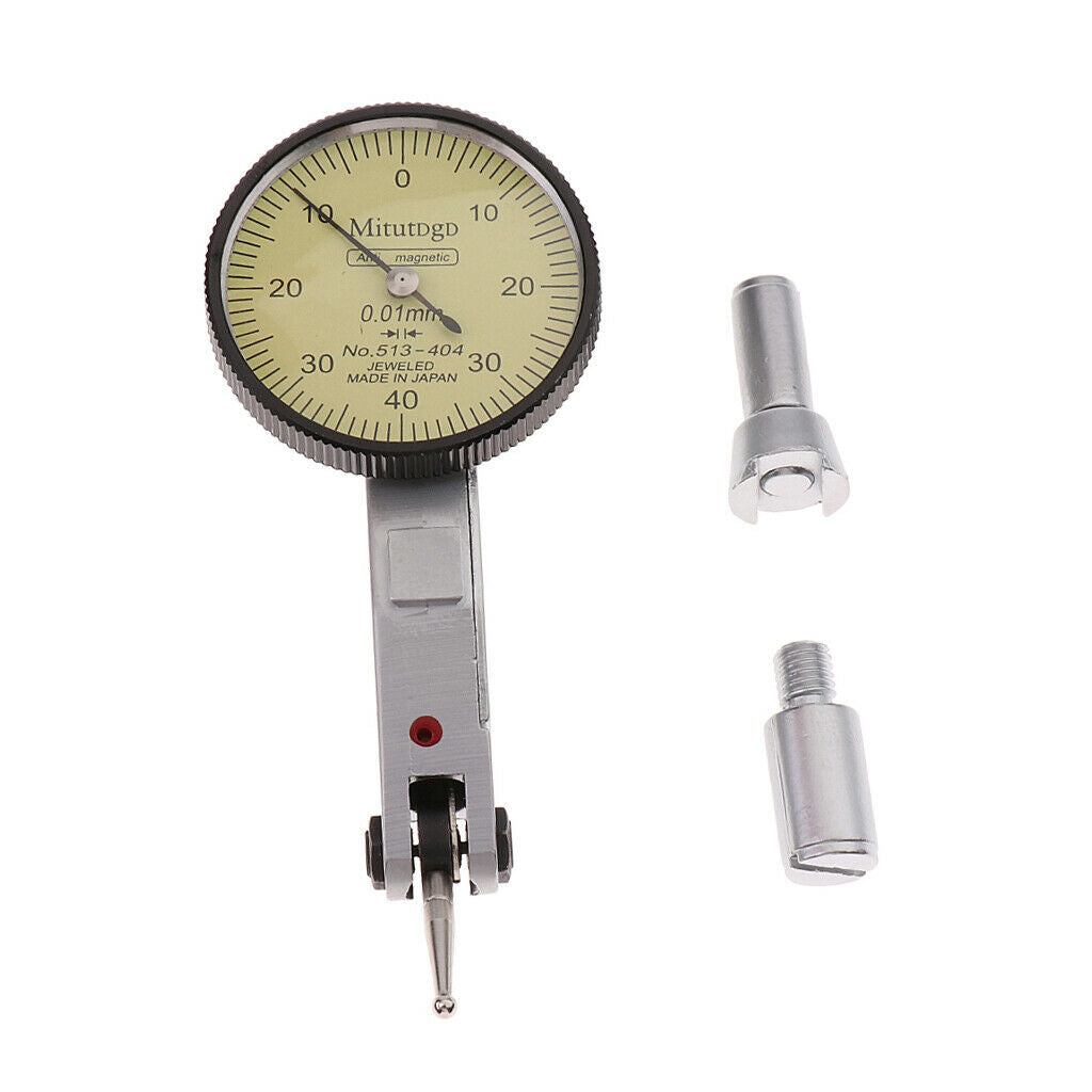Metal Lever Dial Indicator Gauge Accuracy Range Measuring Instruments 0-0.8mm