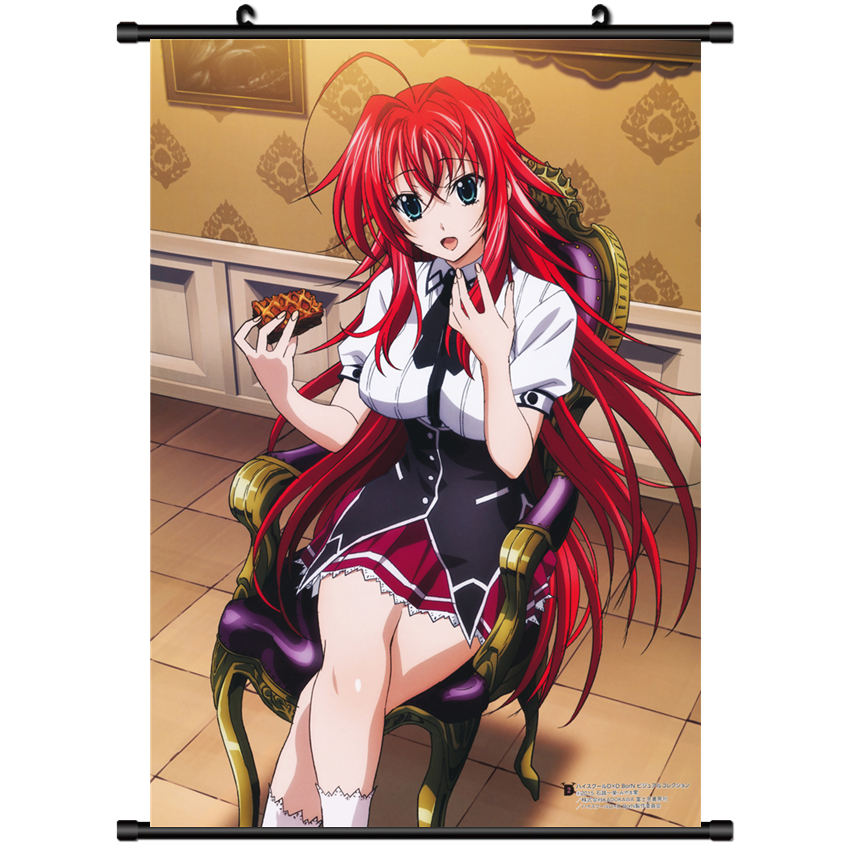 3543 High School Highschool DxD BorN RiasGremory Canvas Wall Poster Scroll