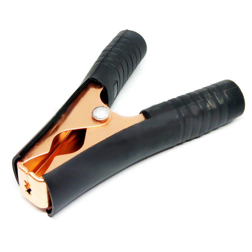 2Pcs Red Black Metal Copper Alligator Clip Car Alligator Clips Battery Clamps