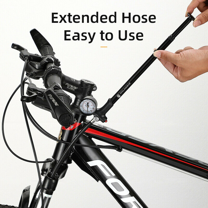 Portable High-pressure Bike Air Pump with Gauge for Fork Rear Suspension Sh Tt