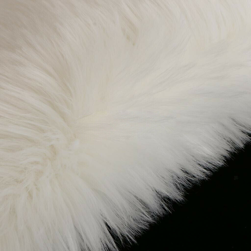 3 Colors Soft Sheepskin Plain Fluffy Skin Faux Rug Washable Mat Small Rugs -