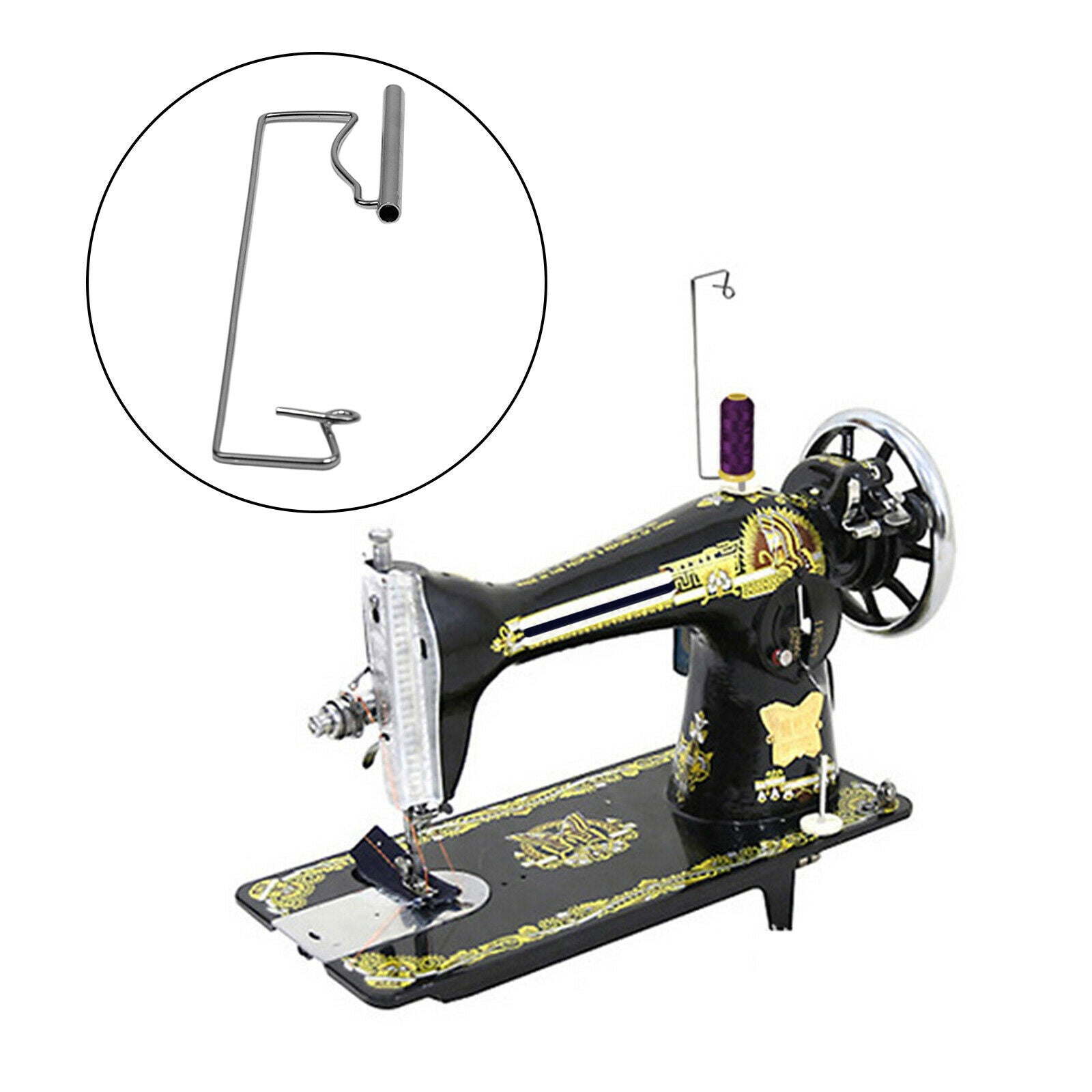 Sew Machine Spool Stand 23cm Quilting Repair Bobbins Holder Stainless Steel