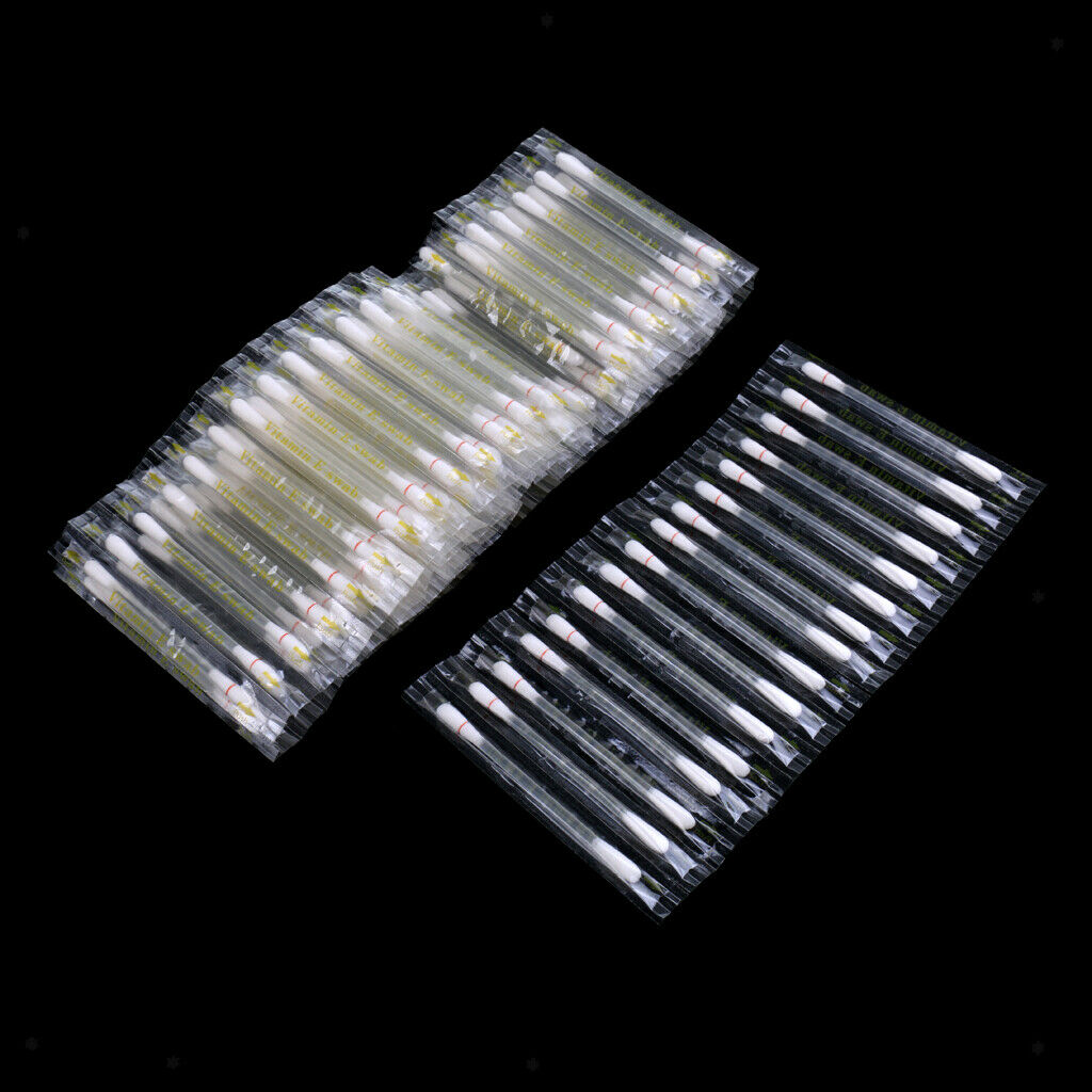 100pcs Dental Vitamin E Swabs Teeth Lips Gum Oral Cleaning Swabs