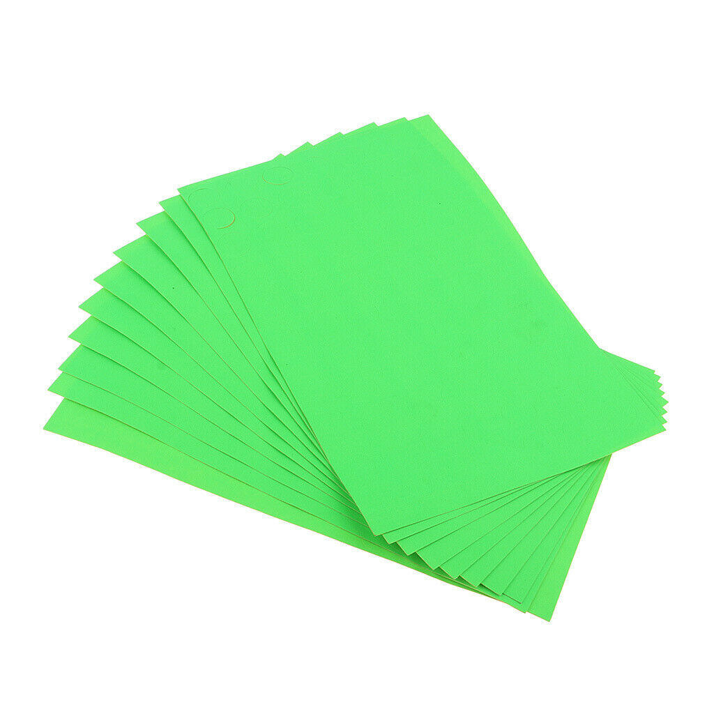 Pack of 10 0.4-inch Diameter Round Color Coding Dot Labels, Bright Neon Green