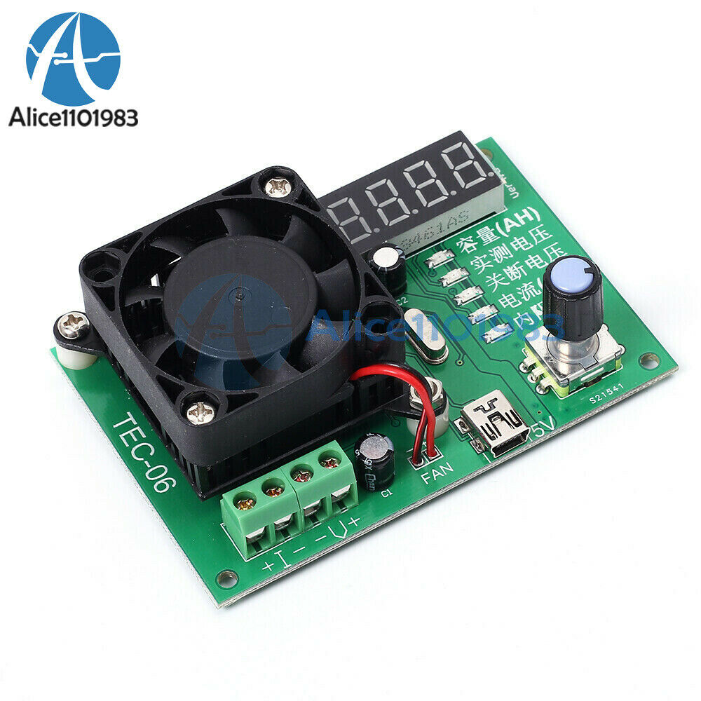 TEC-06 Battery Capacity Tester 16W Electric Load Max 500AH LED Display w/ Fan