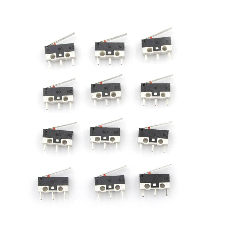 10x 2A 125V Micro Limit Switch Lever Roller Arm Actuator Snap Action Switches Re