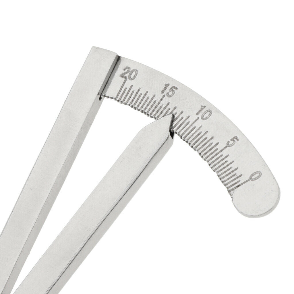 Stainless Steel Ophthalmic Eye Caliper Double Eyelid Scale Self Lock Straight