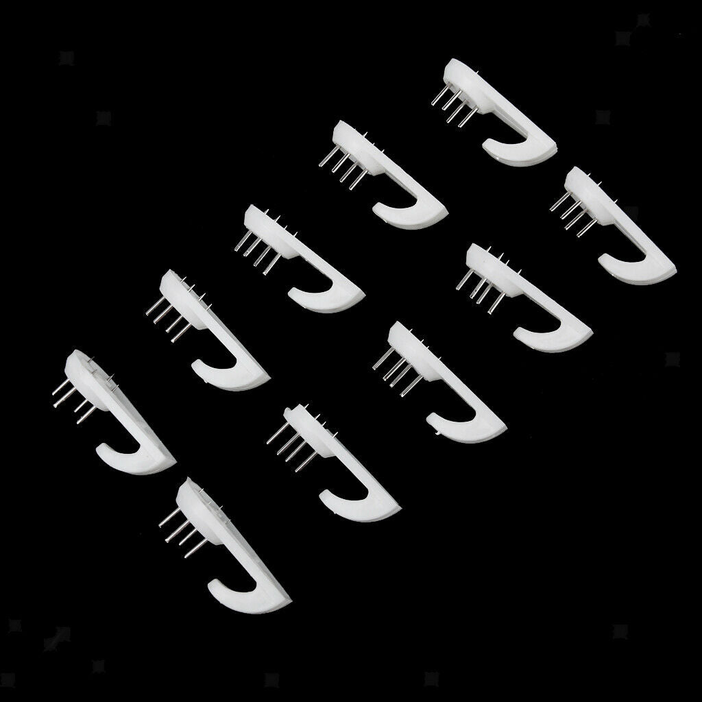40pcs Plastic Hard Picture Frame Wall Hooks Photos Mirror Hanging Hangers