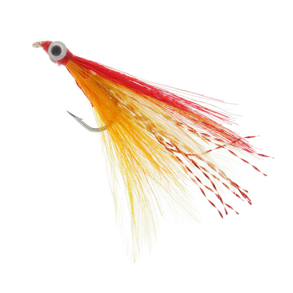 Minnow Fly Fishing Flies Assortment - Saltwater and Bass Flies - Dry Flies for