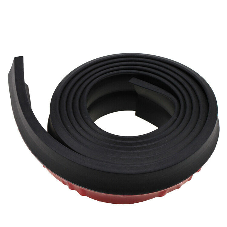 Front Bumper Spoiler Chin Splitter Trim Body Protector Universal 8.2ft Strip