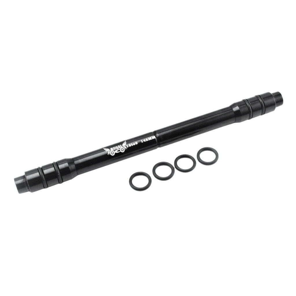 Bicyle 12-9mm Thru Axle Quick Release Hub Conversion Skewer Adapter Black
