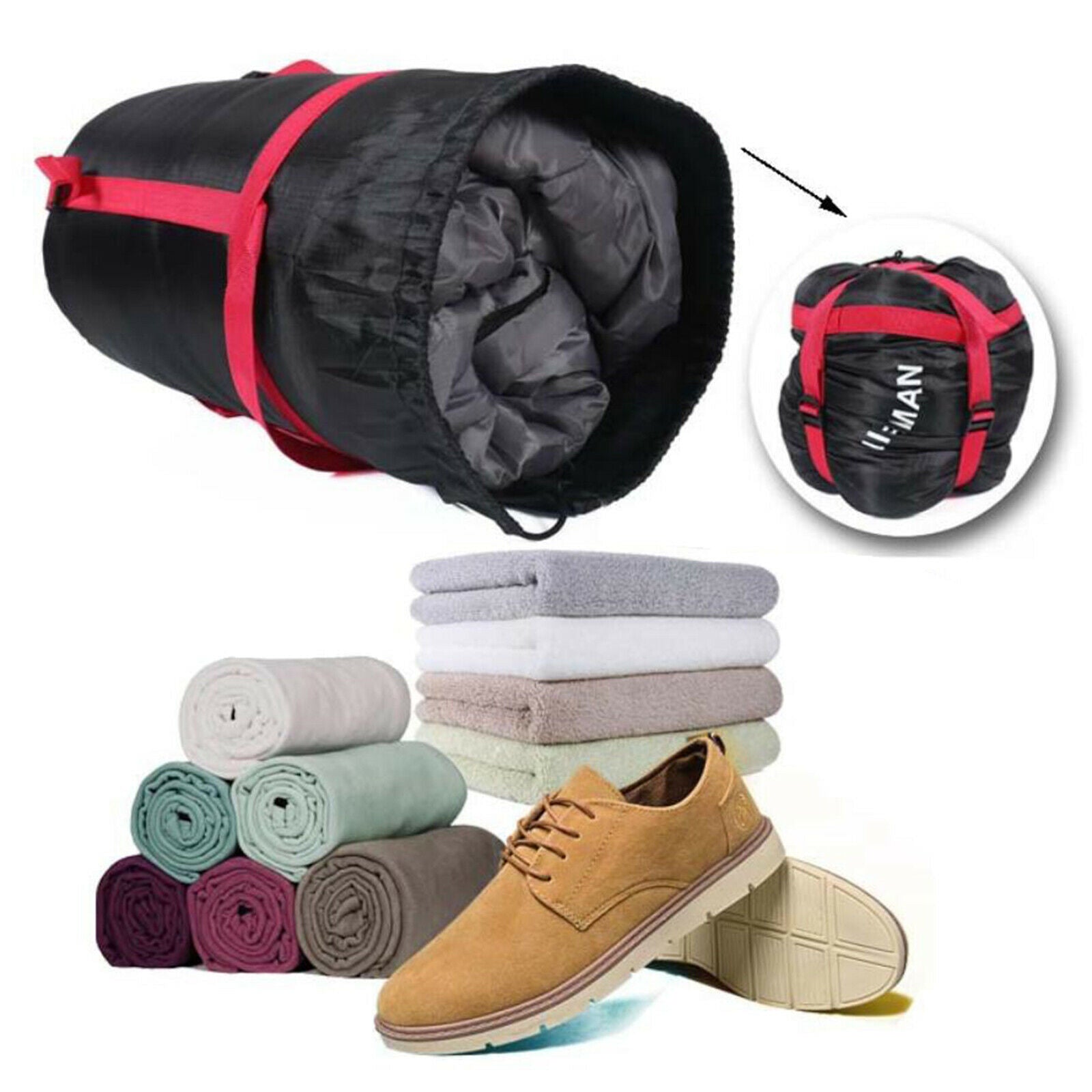 Portable Compression Stuff Sacks Gadget Storage Pouch Emergency Travelling