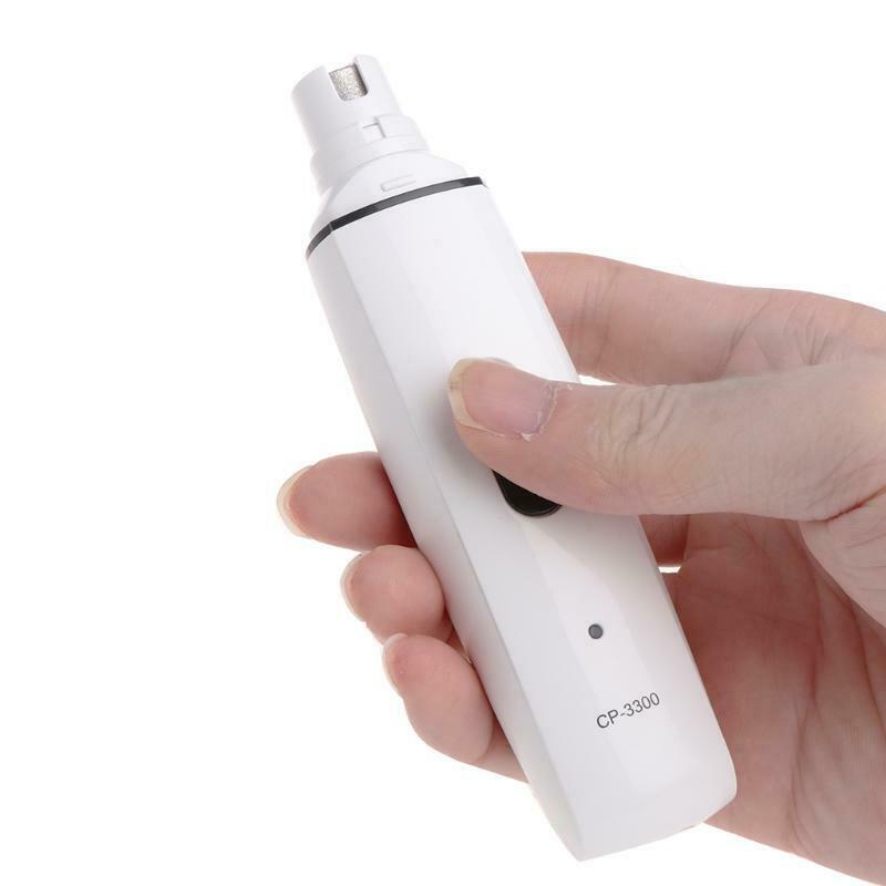 Pet Nail Grinder Electric Rechargeable Grooming Paw Dog Cat Trimmer Clipper Care