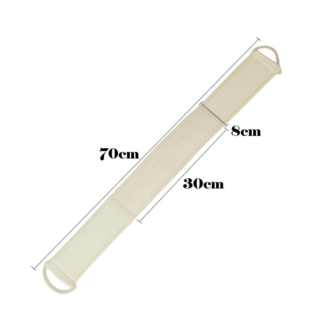 Loofah Terry Cloth Bath Back Strap Shower Sponge Scrubber