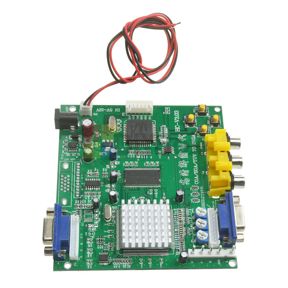 Arcade Game RGB/CGA/EGA/YUV to VGA HD Video Converter Board HD9800/GBS8200 DIY