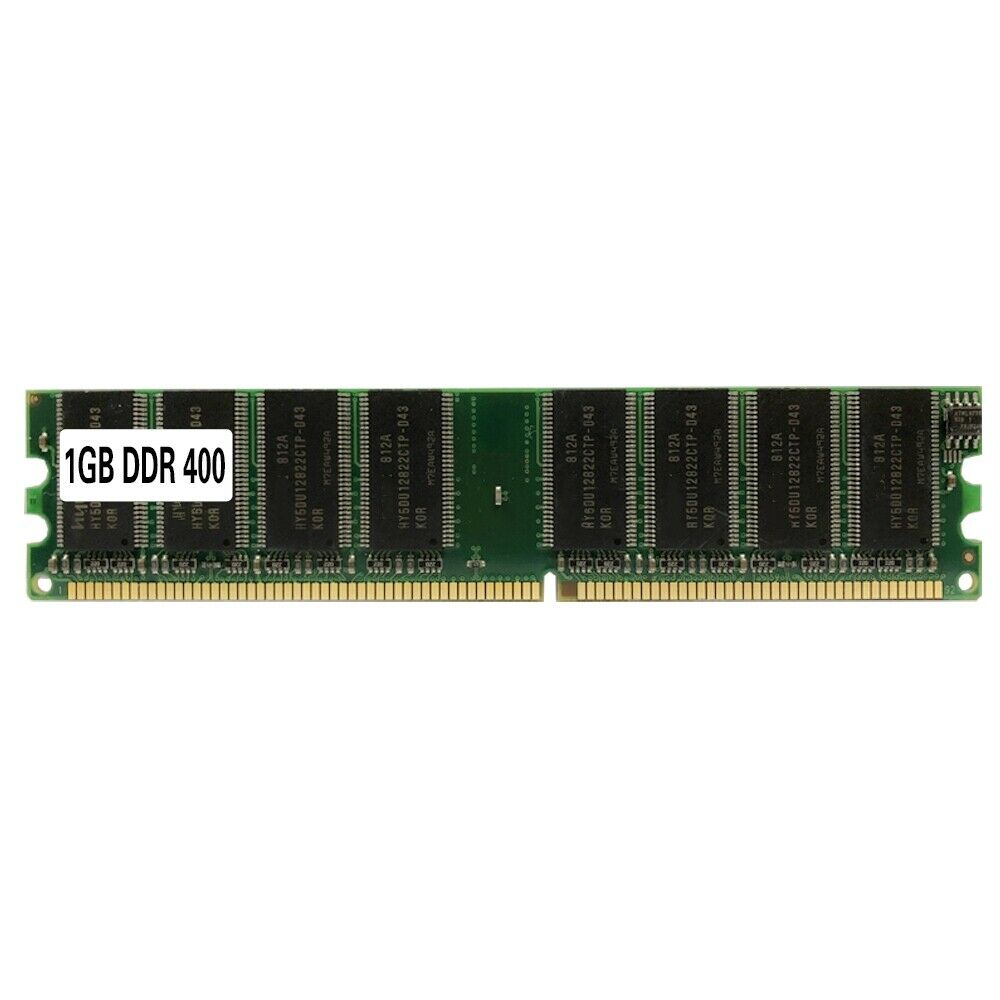 New DDR 1GB in Memory 400MHz Desktop PC DIMM for RAM Non-ECC PC3200 184 Pins