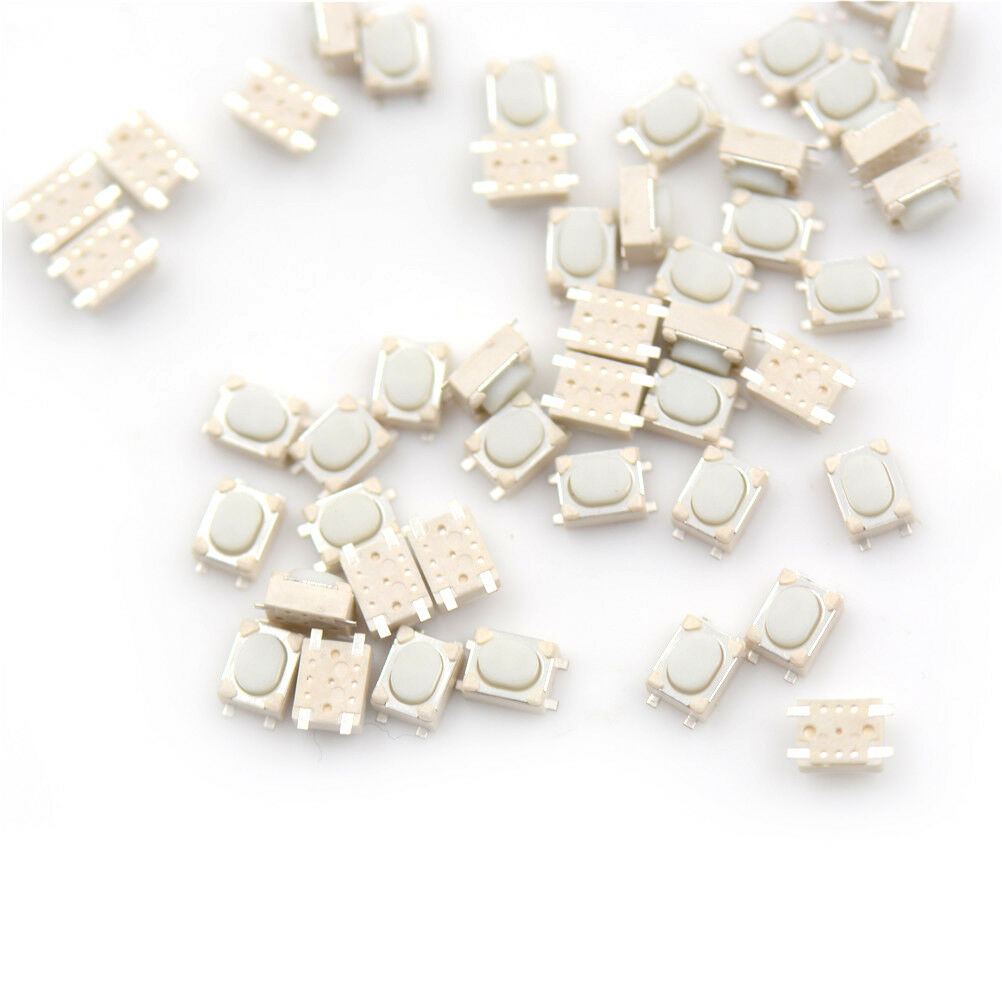 50pcs 3*4*2.5mm Tactile Push Button Switch Tact Switch Micro Switch 4-Pin A Tt