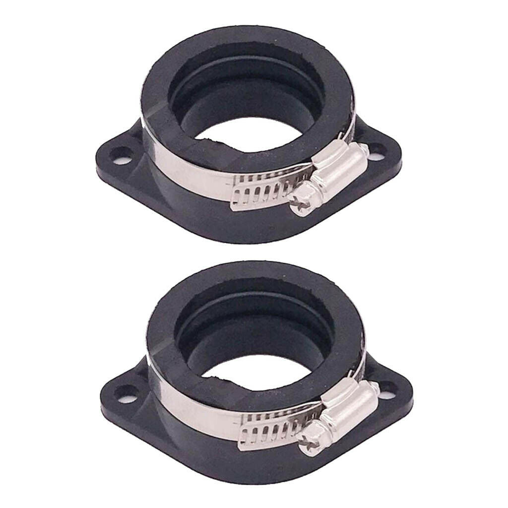 2pcs Intake Manifold Carb Carburetor Joint Foot Flang Suzuki GN250 ATV