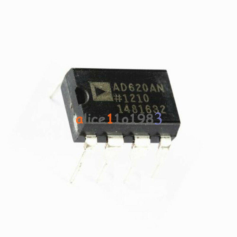 10PCS AD620 AD620AN DIP-8 Instrumentation Amplifier IC