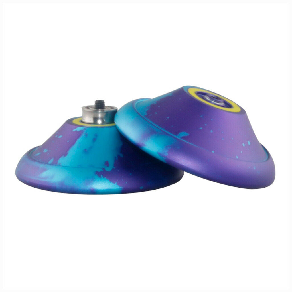 K8 Spin Ball Alloy Professional 8 Balls Bearing YoYo Blue+