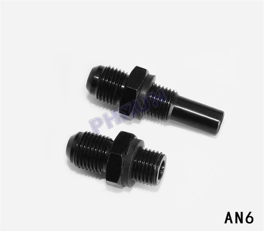 For 4L80E GM Transmission Fittings AN6 -6AN x 1/4NPS Oil Cooler Adapter 2 PCS