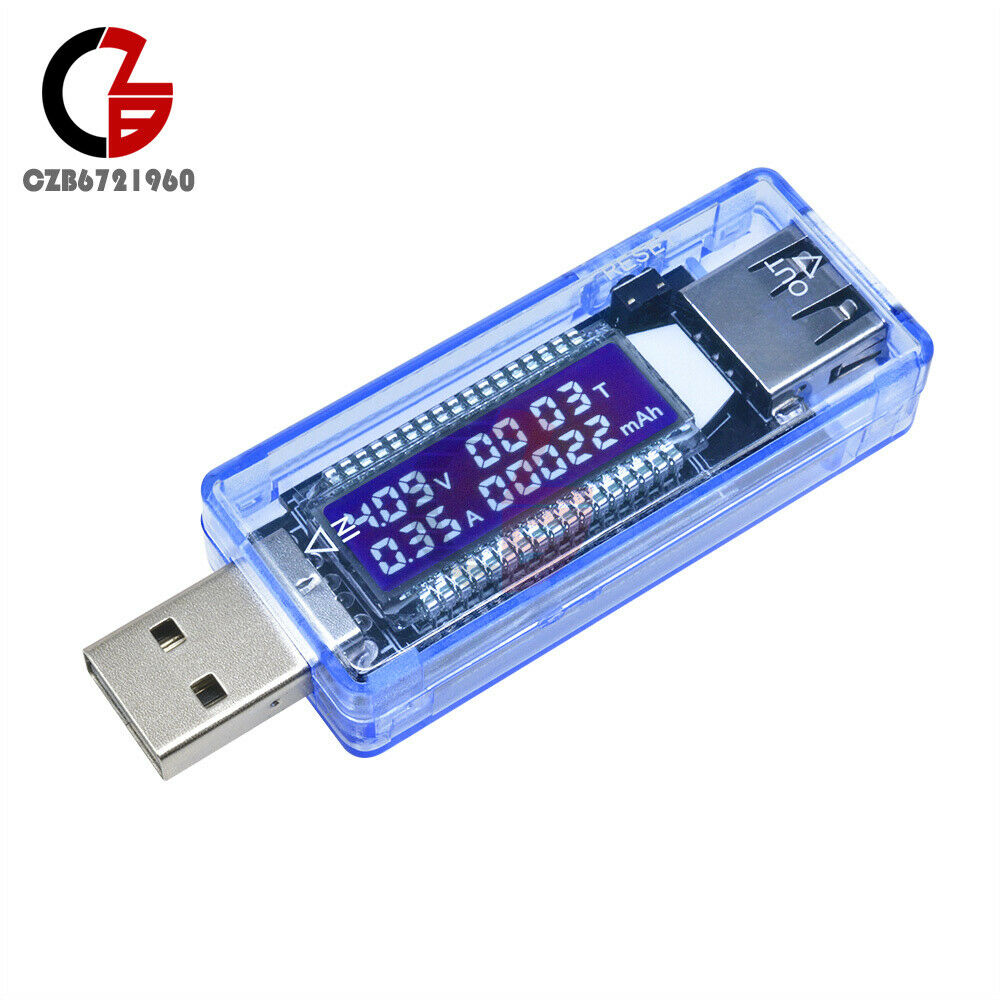 USB Charger Doctor Capacity time Current Voltage Detector Meter Battery Tester