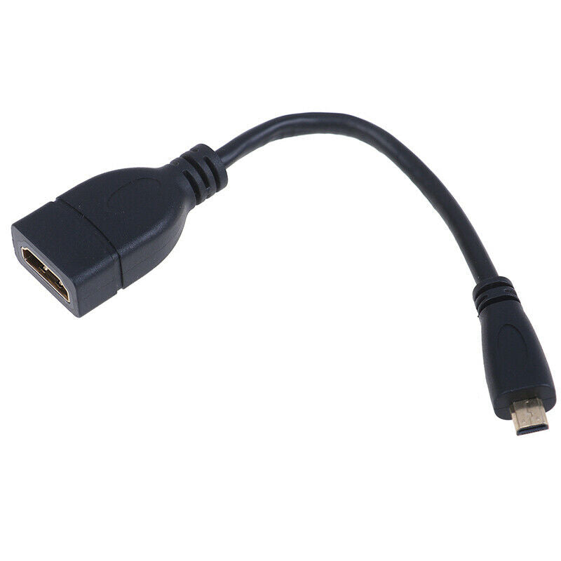 Micro HDMI to HDMI Male to Female adapter Cable connector for HDTV Type D Lt