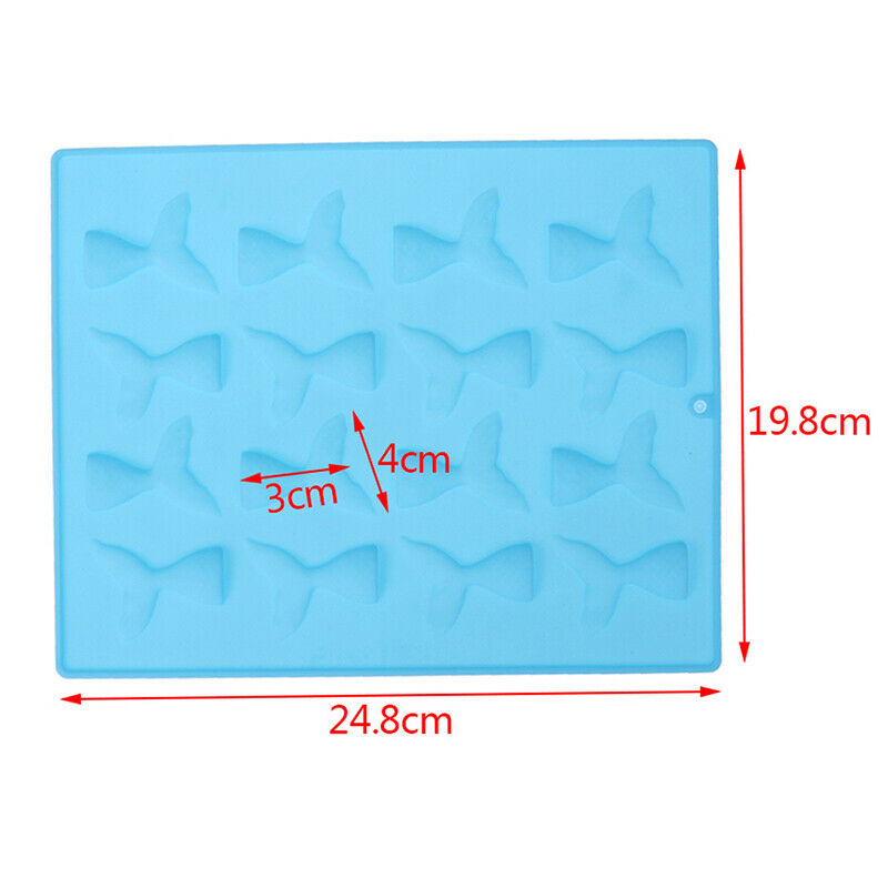 Mermaid Tails 16 Cavities Silicone Mold Chocolate Candy Jelly Molds Cake .l8