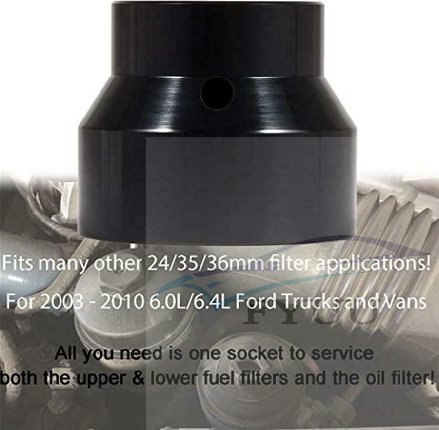 24/35/36mm Fuel Filter Cap Remover Installer Assistant For Ford 6.0/6.4L 03-10