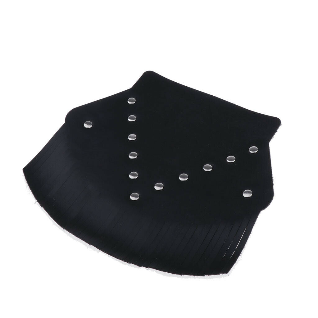 Motorcycle Rear Mud Flap Mudguard Fits Black Universal Double PU Leather