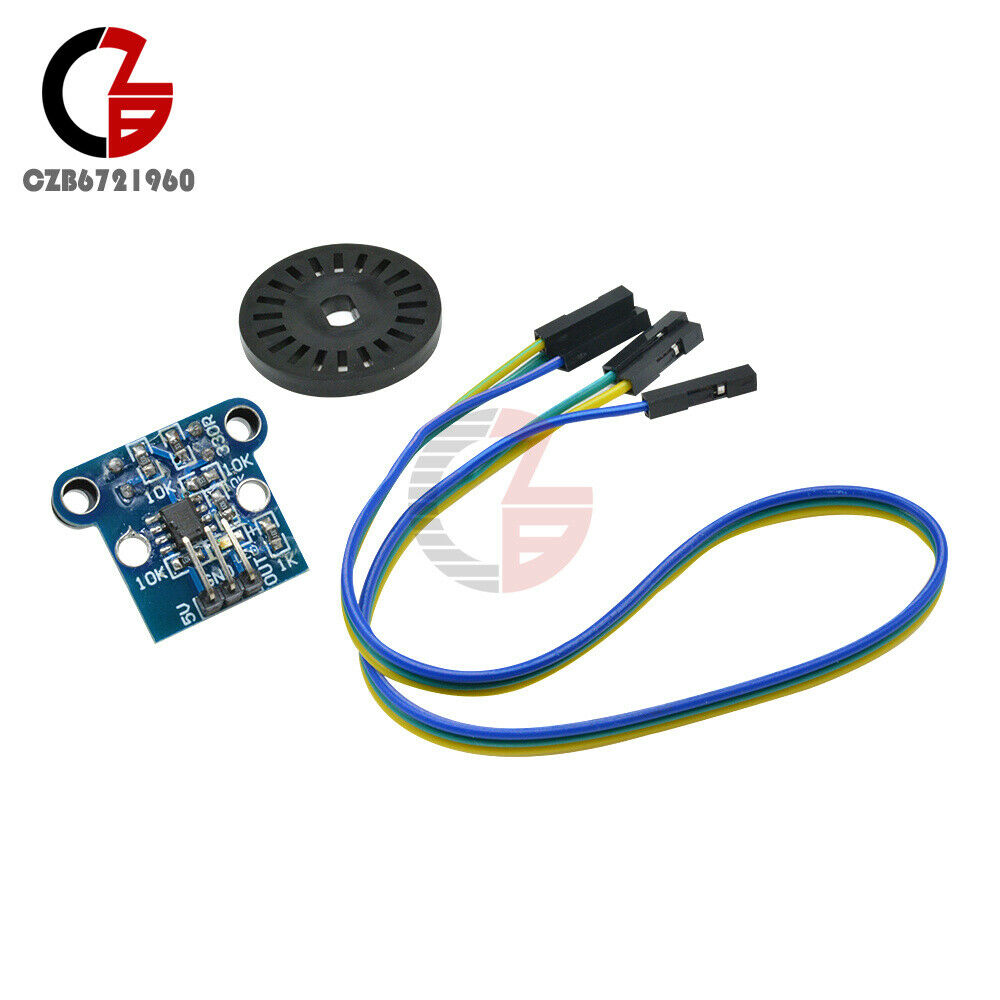 2PCS HC-020K Sensor Double Speed Measuring Module w/ Photoelectric Encoders Kit