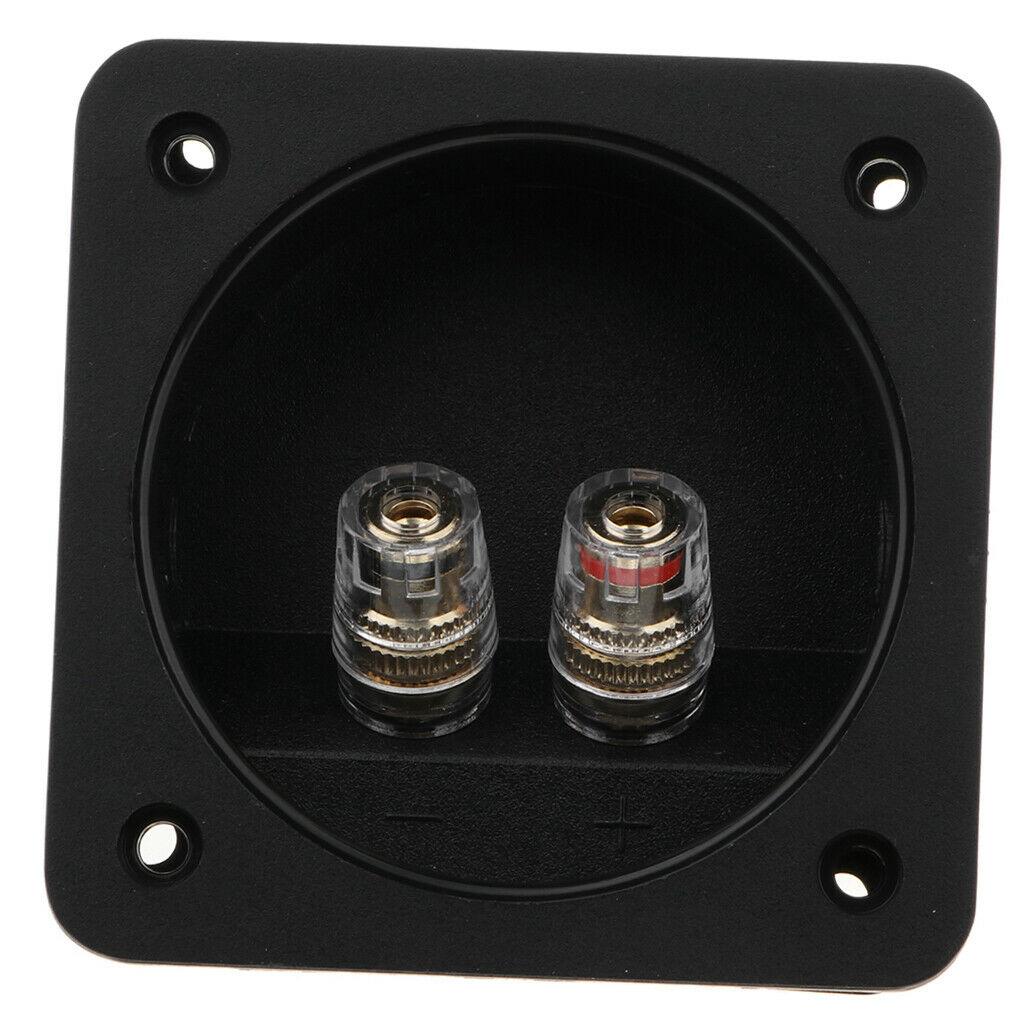 DIY 2-Way Speaker Box Terminal Binding Post Square Screw Cup Connector Subwoofer