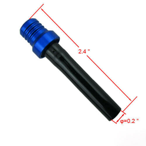 6Pcs Gas Fuel Tank Cap Valve Vent Breather Hose Black Tube CNC ATV Dirt Bike Pit