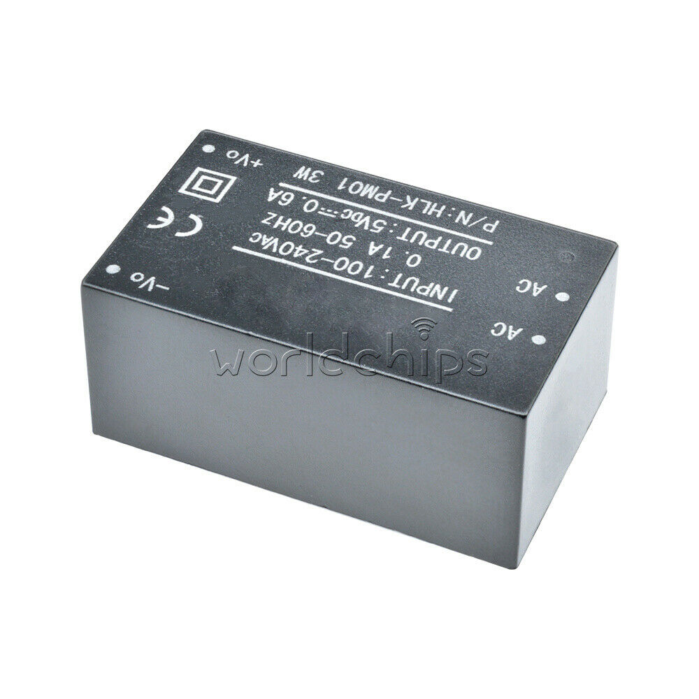 2Pcs HLK-PM01 AC-DC 220V to 5V Step-Down Power Supply Module Household Switch WC