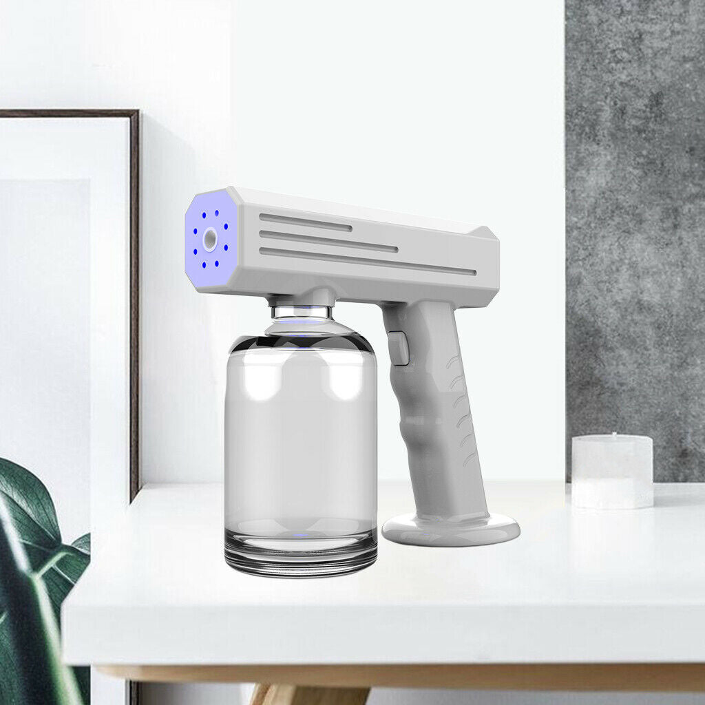 Cordless Electric Nano Disinfectant Sanitizer 480ml Spray Gun USB Charging
