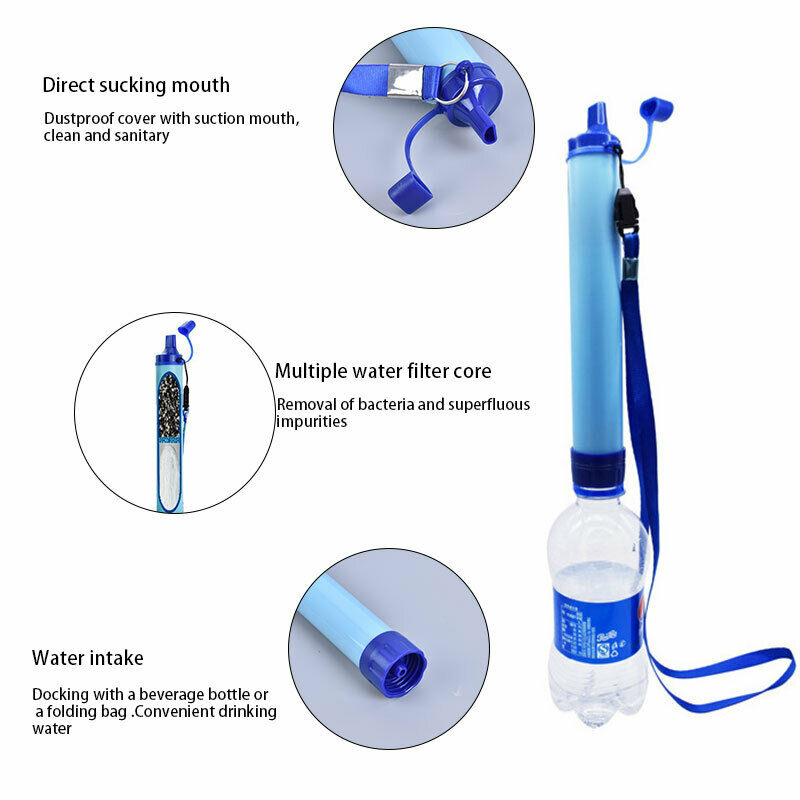 Outdoor Water Purifier Camping Hiking Emergency Life Survival Portable Filter