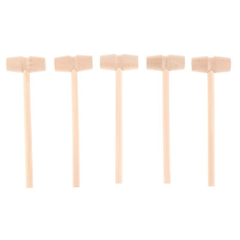 5Pcs Wooden Hammer Mallet Carving Tool Leather Craft Jewelry Making Hamme.l8