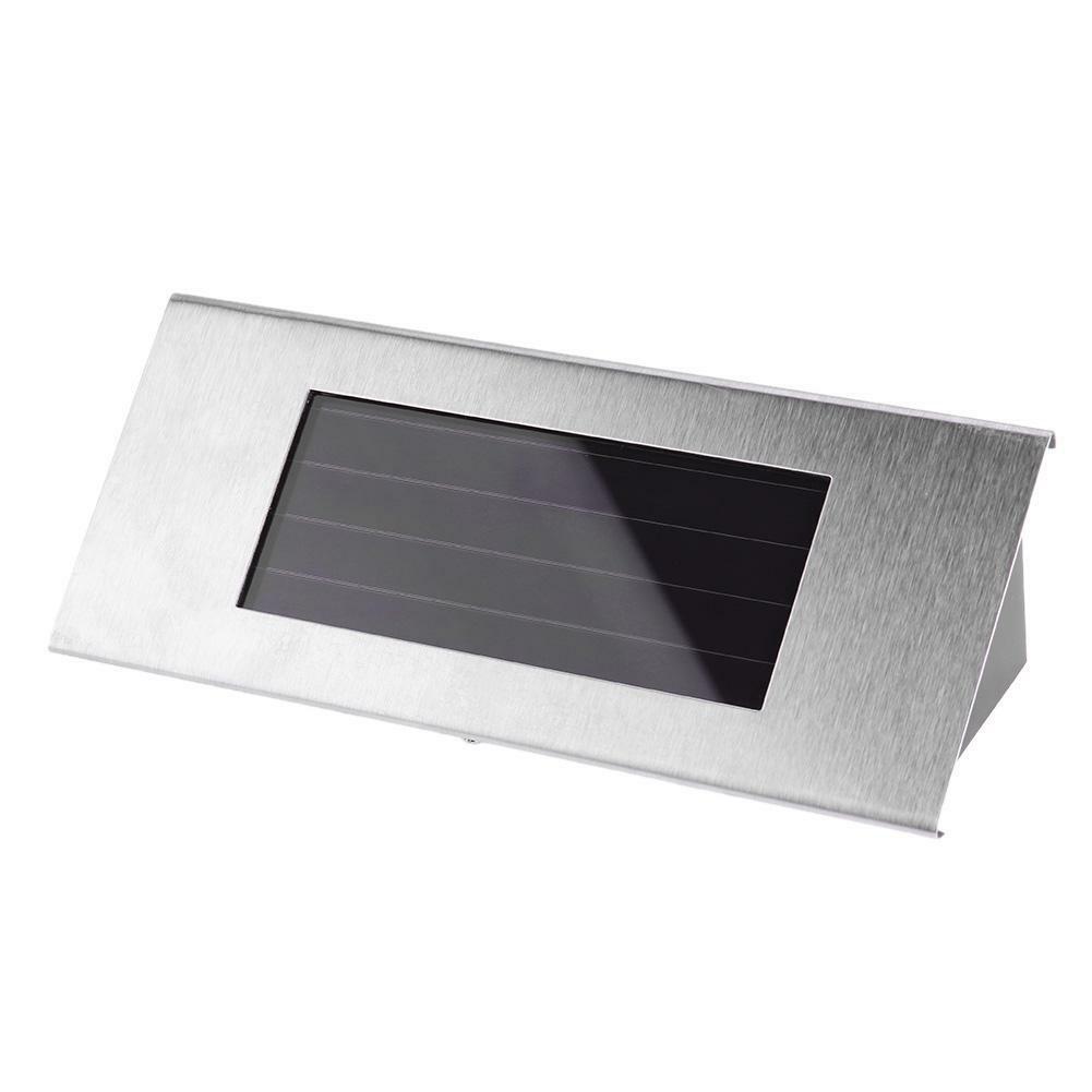 LED Solar Power Number Doorplate Light Outdoor House Signs Wall Lamp Waterproof