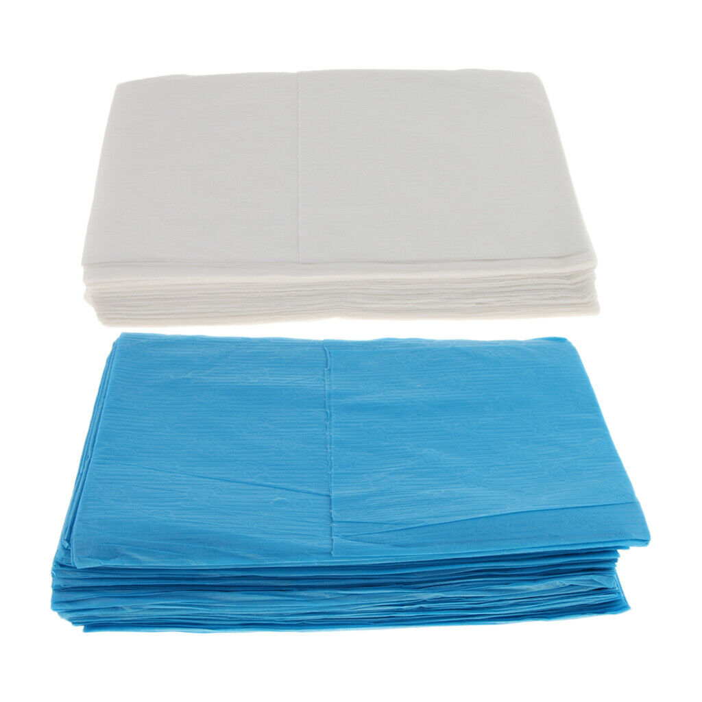 Set of 20 Disposable Non-Woven Bed Table Sheets for Beauty Massage Sauna