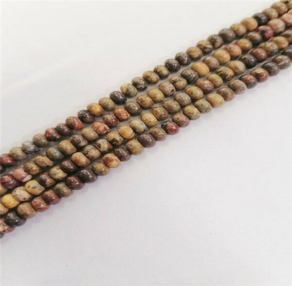 1 Strand 6x4mm Crazy Lace Agate Rondelle Abacus Spacer Beads 15.5inch HH9383