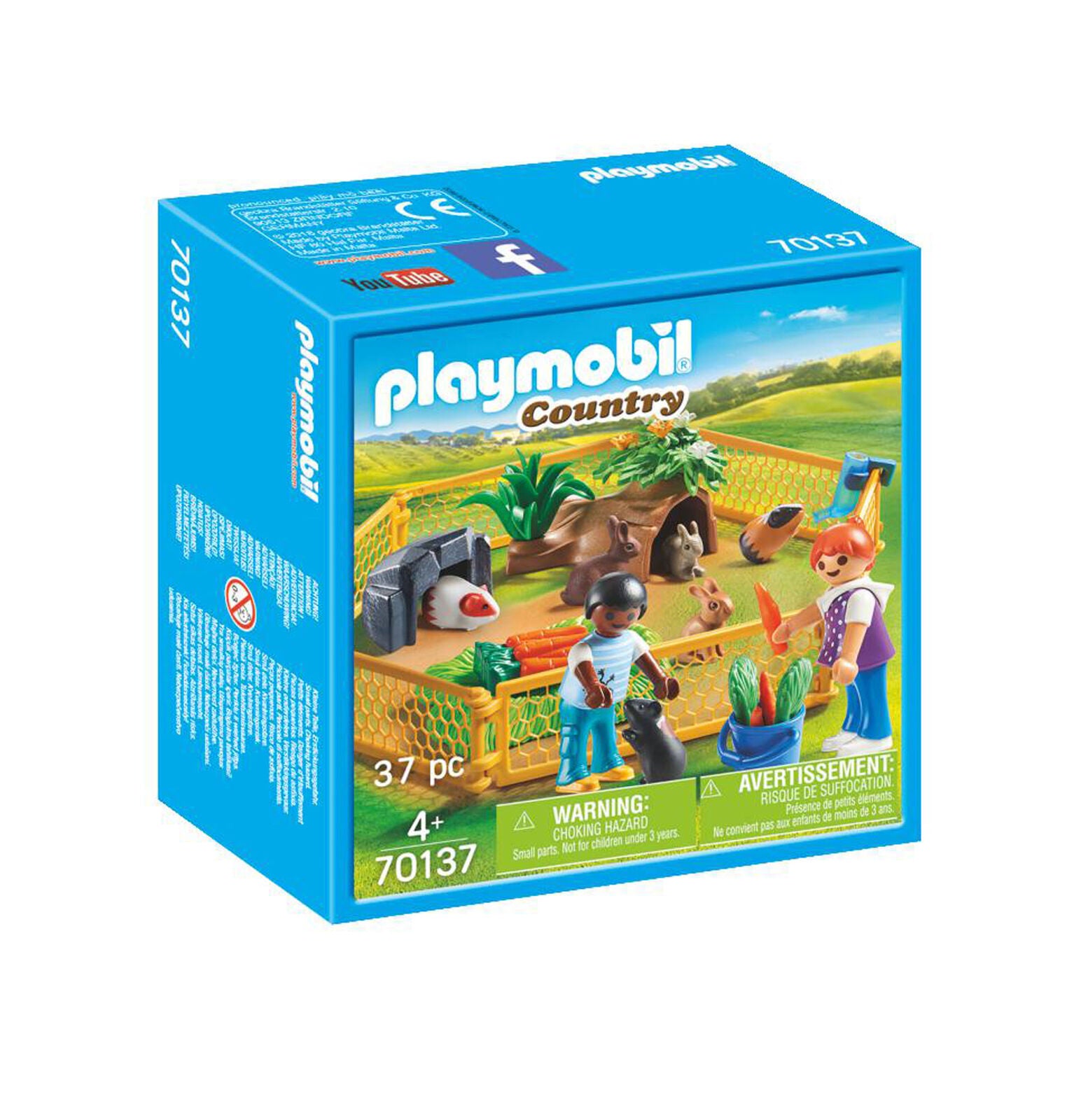 70137 Playmobil Country Farm Animal Enclosure Playset with Figures Age 4yrs+