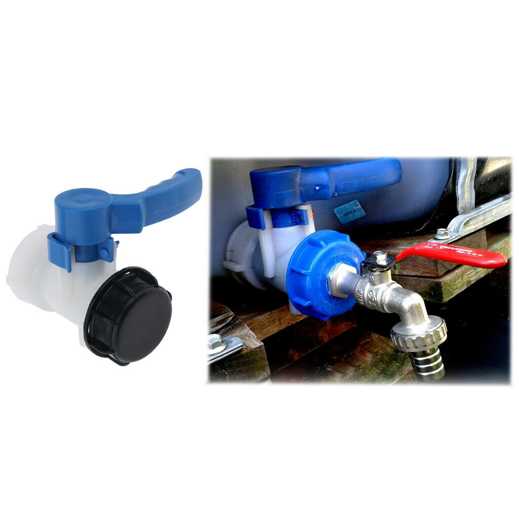 1Pc IBC Tank Hose Adaptor Butterfly Valve Yard Water Tap Hose Connector DN40